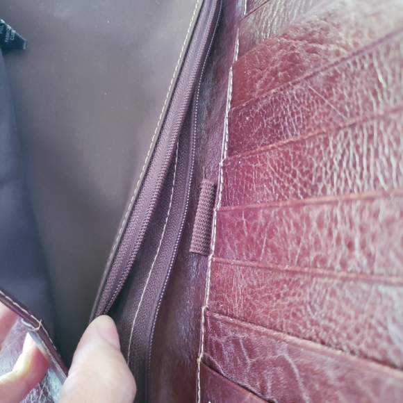 Vintage Fossil Large Leather Travel Wallet - Picture 11 of 16